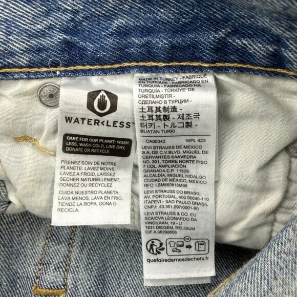 Levi's 501 Original Fit High Rise Straight Jean Light Wash Morning Joyride - Picture 4 of 11